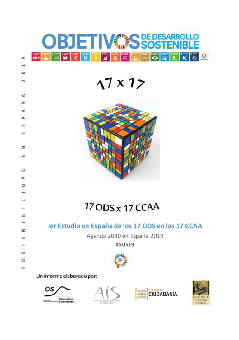 17X17 Análisis sobre la sostenibilidad en España 2019 en las 17 CCAA