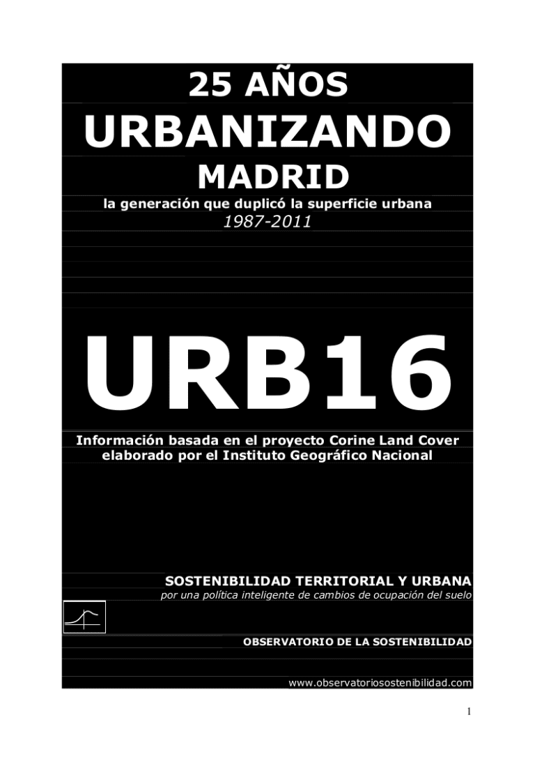 25 años urbanizando Madrid 2017