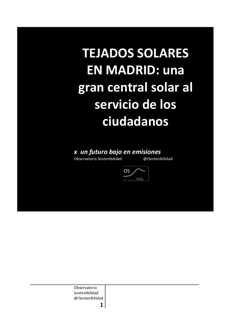 Tejados solares en Madrid 2018