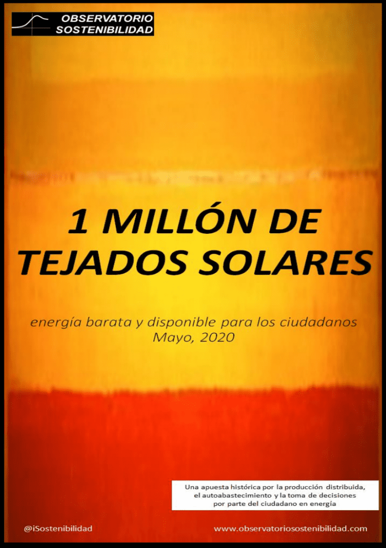 Un millón de tejados solares en 2025